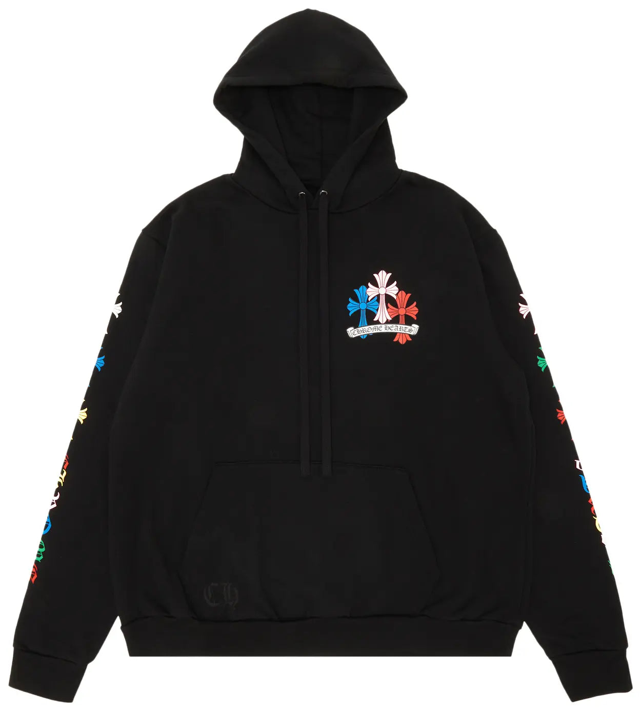Chrome Hearts Multicolor Cross Hoodie Black 1:1
