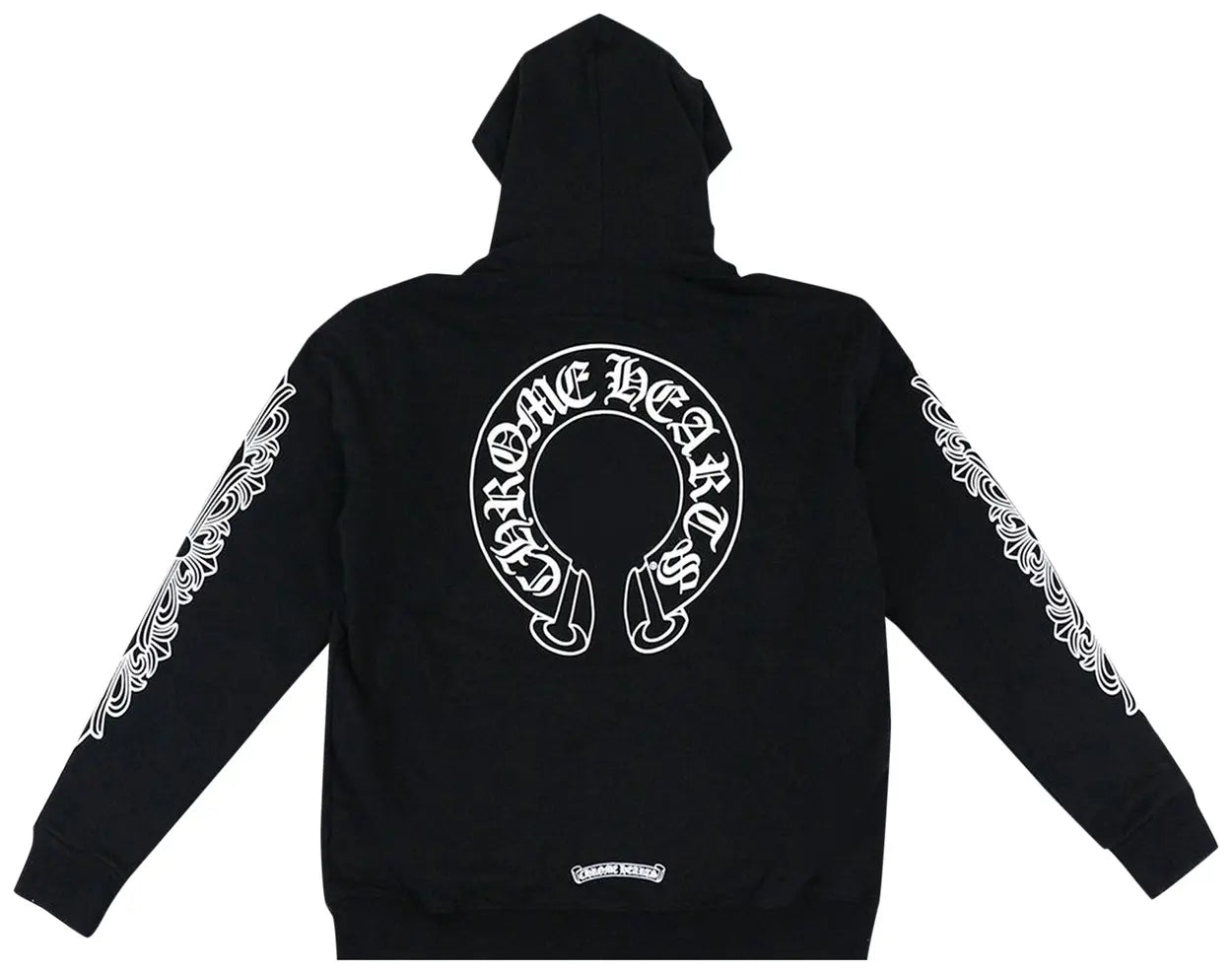 Chrome Hearts Horseshoe Floral Cross Zip Up Hoodie Black 1:1